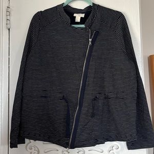 Soft asymmetrical zip sweatshirt